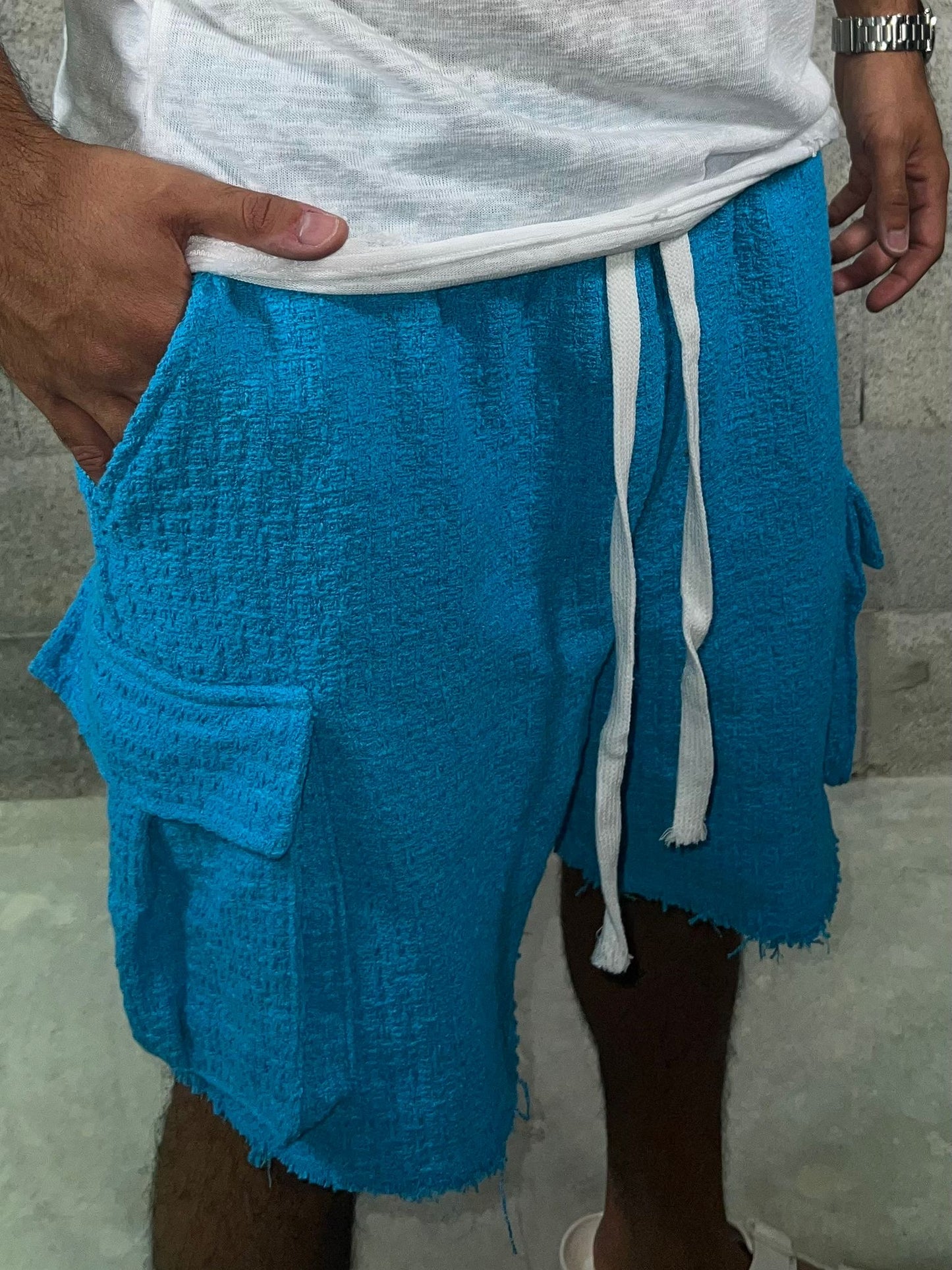 Short - Blue Side Pocket