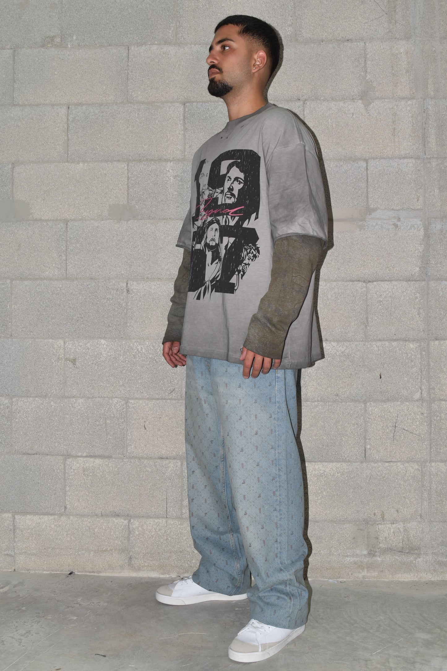 OVERSIZE STYLE HRT GRAY