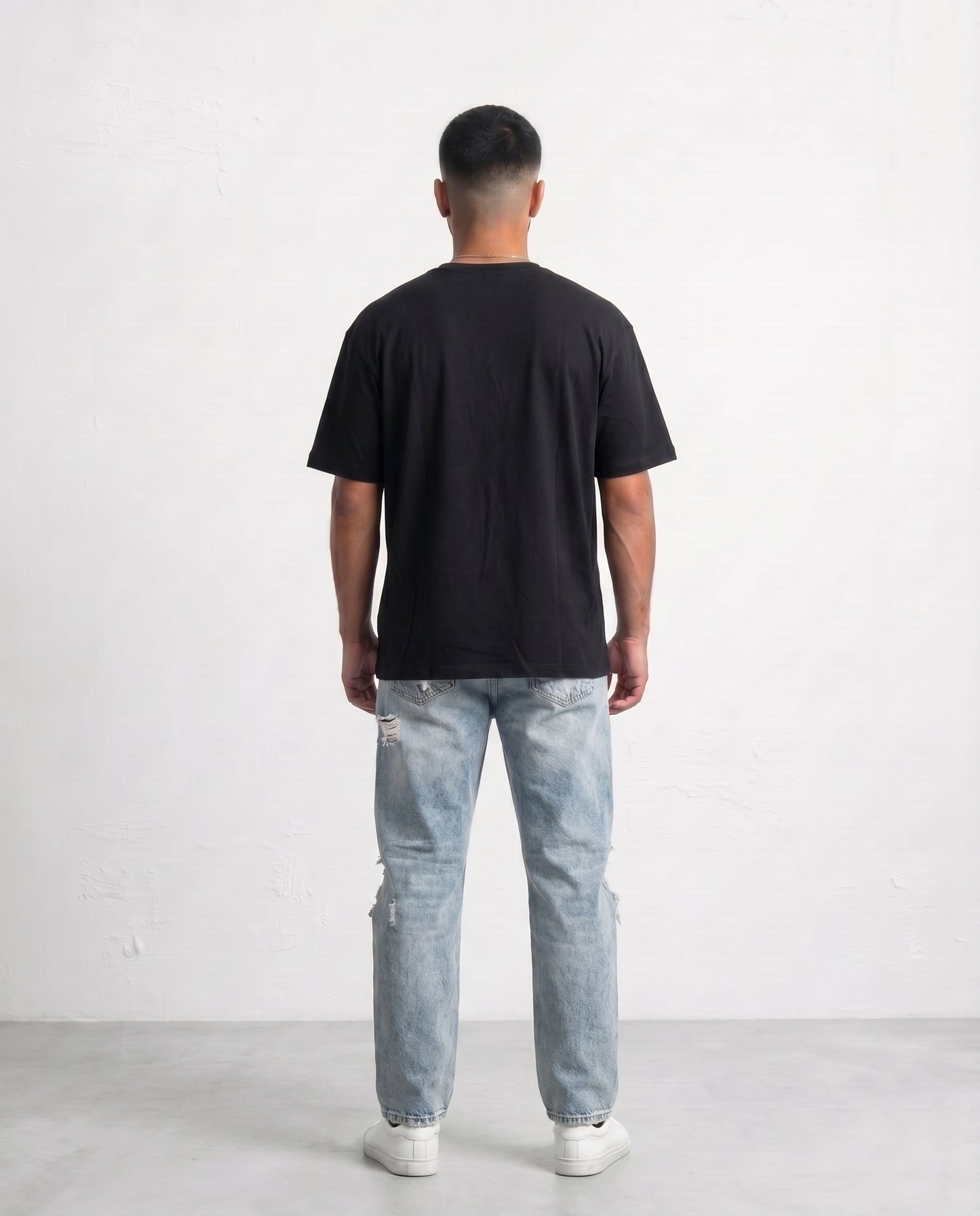 T-shirt Thin collar Black
