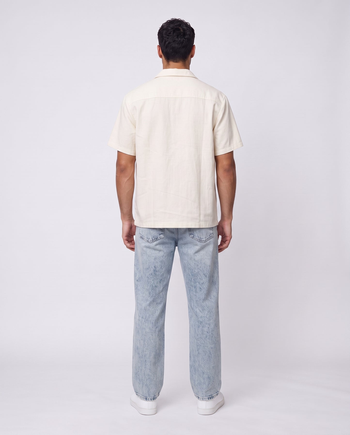 Shirt- Zipper Beige