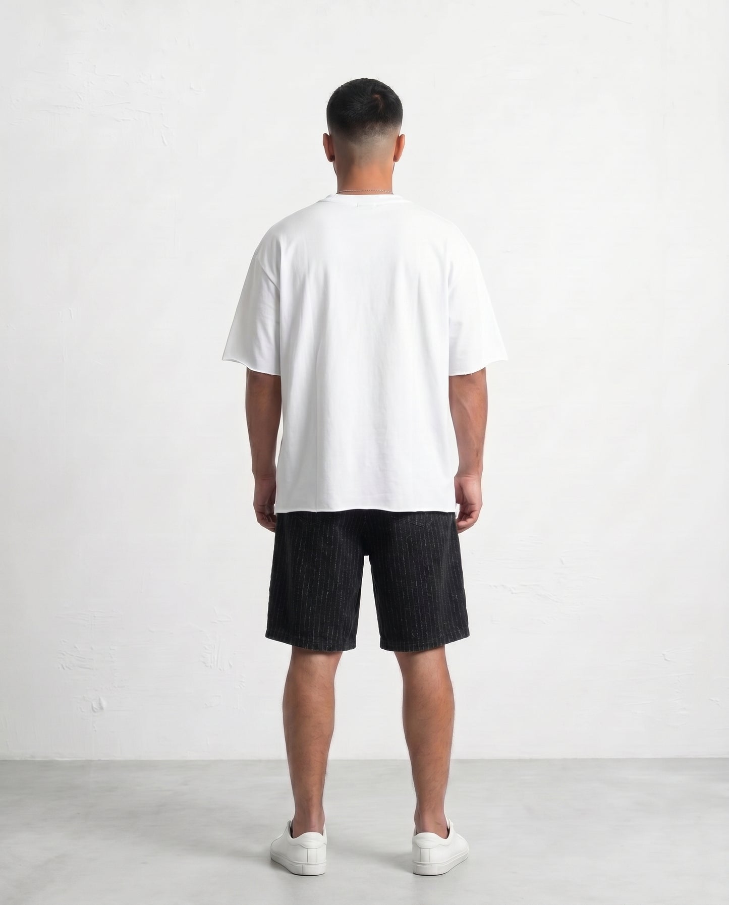 Short - Jeans Plusim Black lines