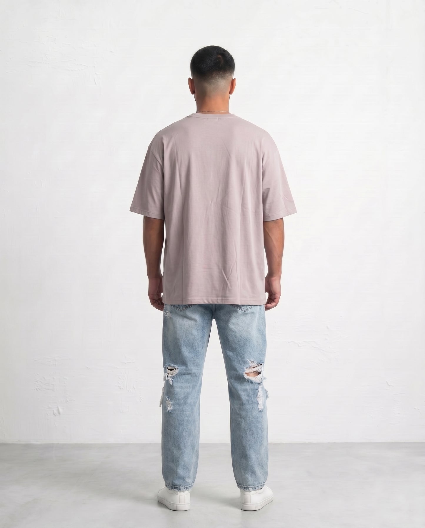 T-shirt Thin collar Beige