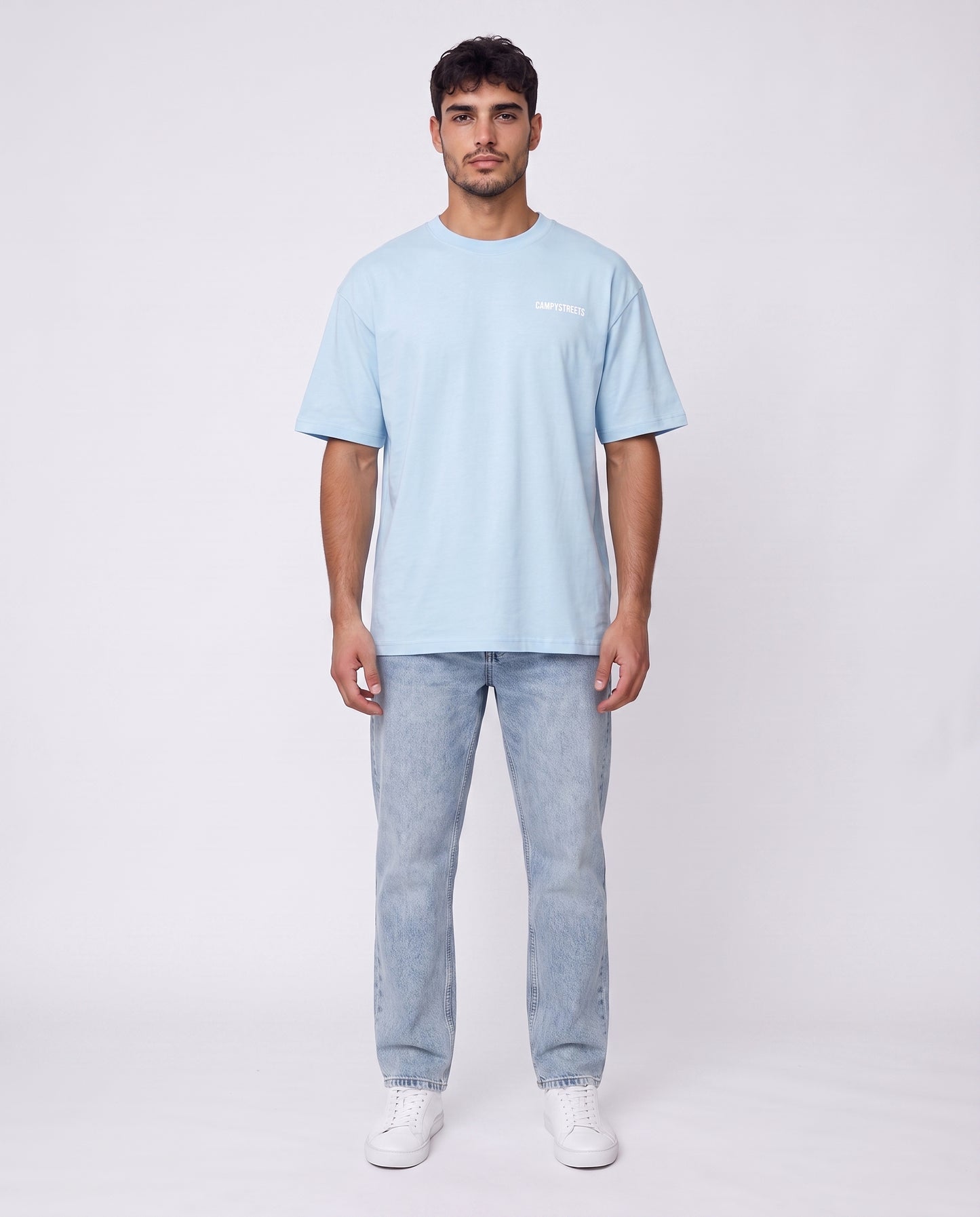 T-shirt- Oversize Stero Light Blue