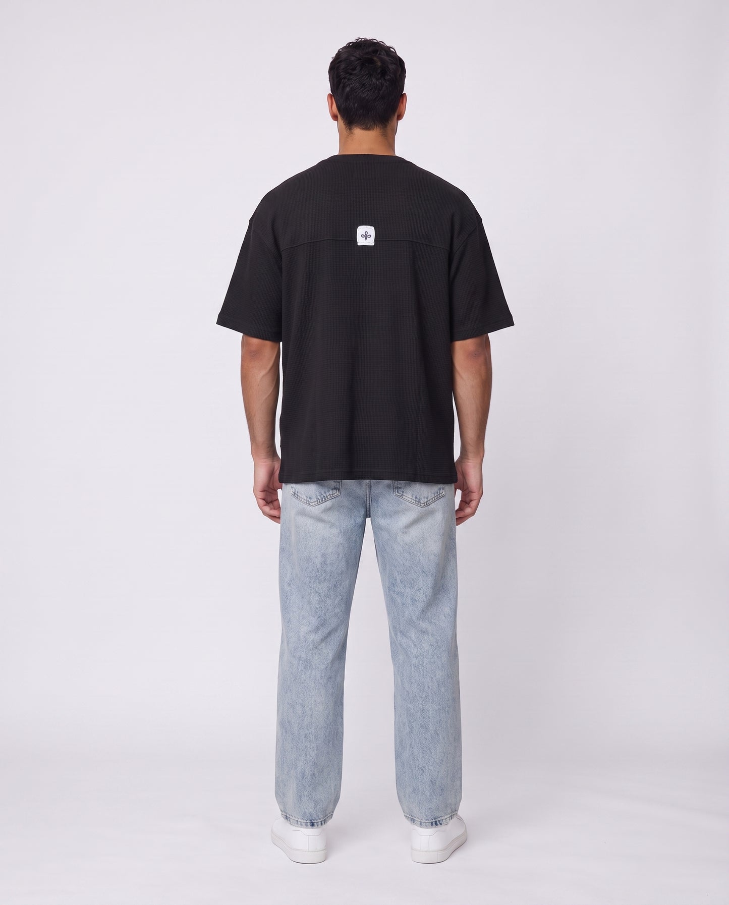 T-shirt Nicole Open Patck Back BLACK