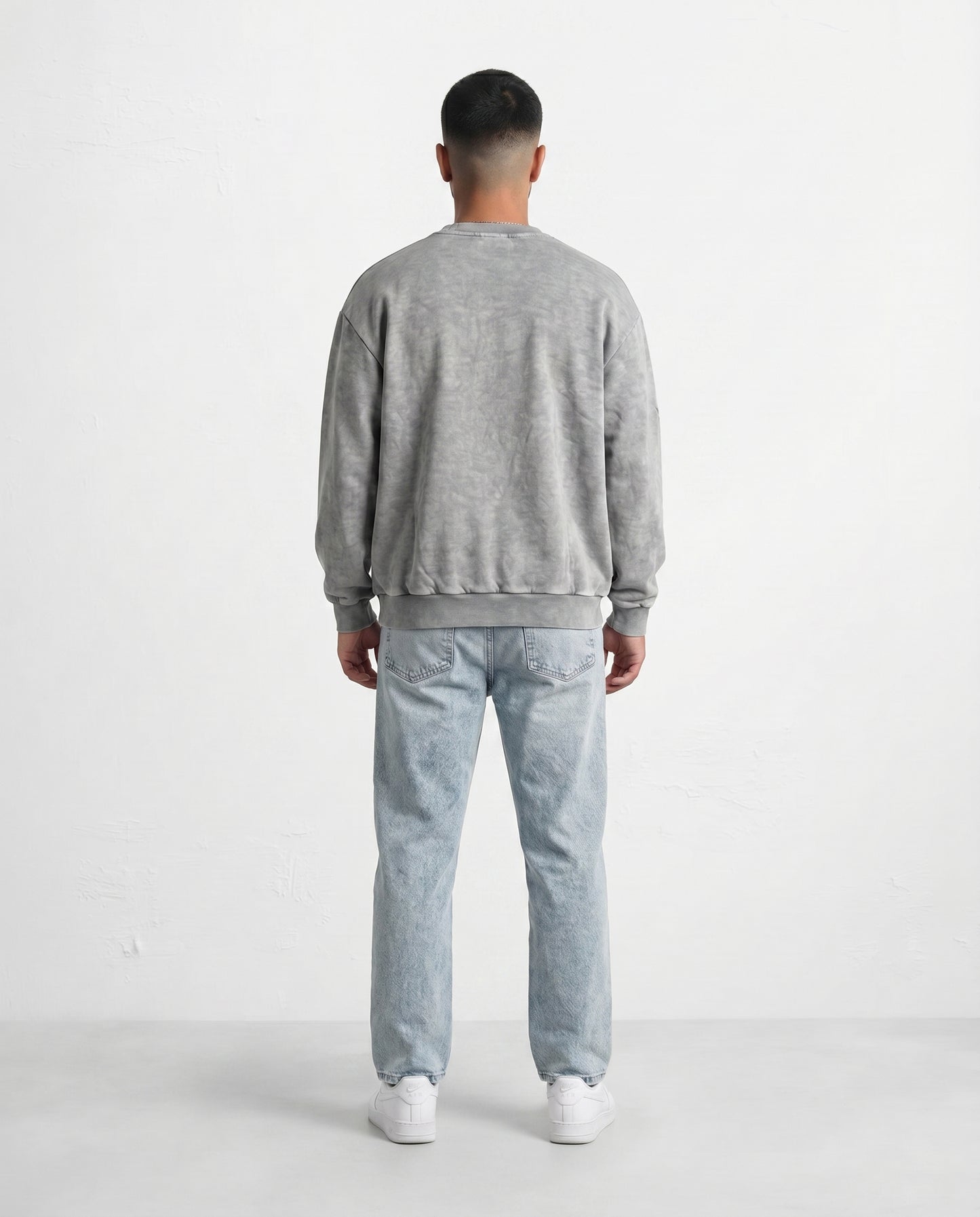 Sweatshirt - Hudis butterflies light gray