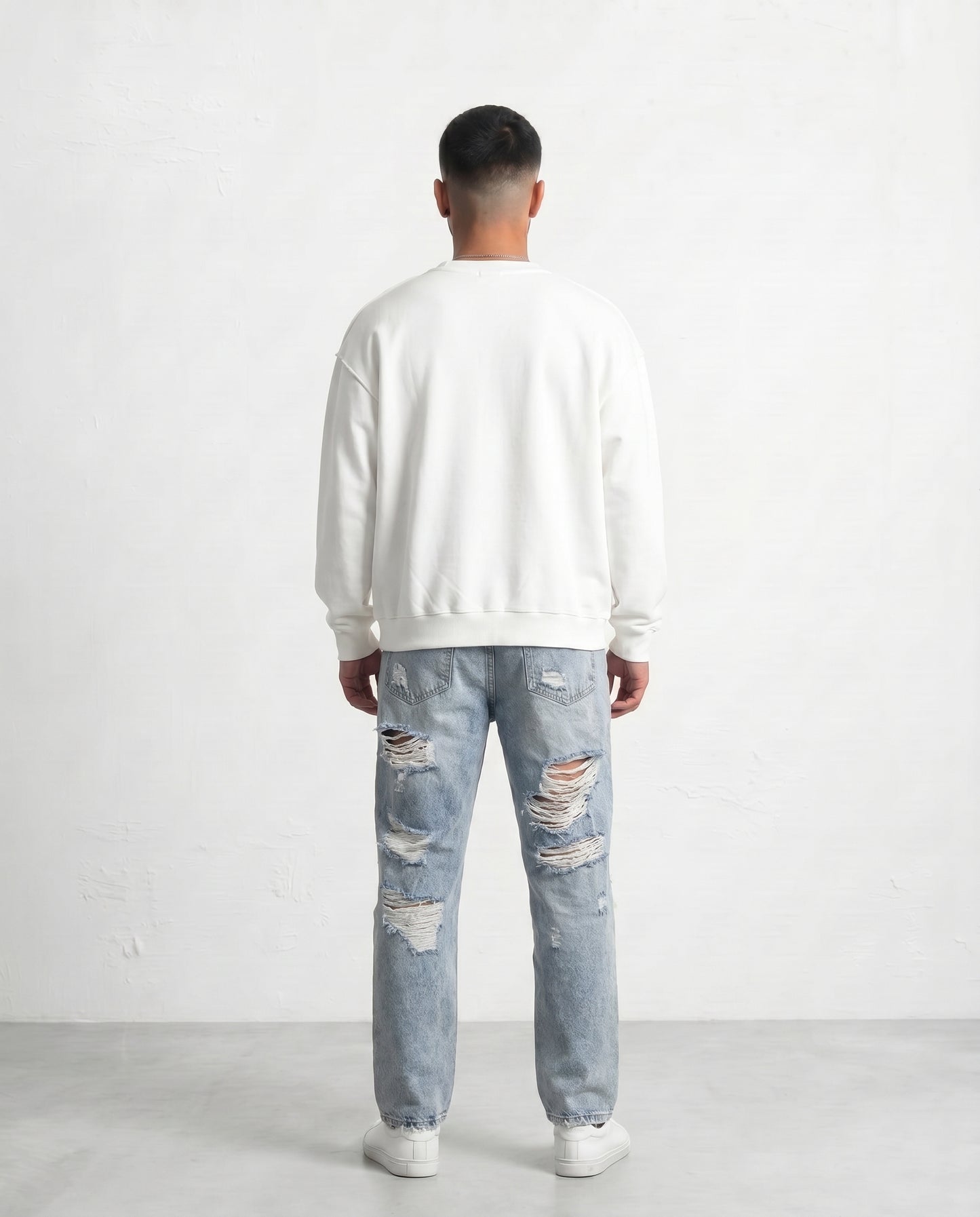 Hoddie overlock white