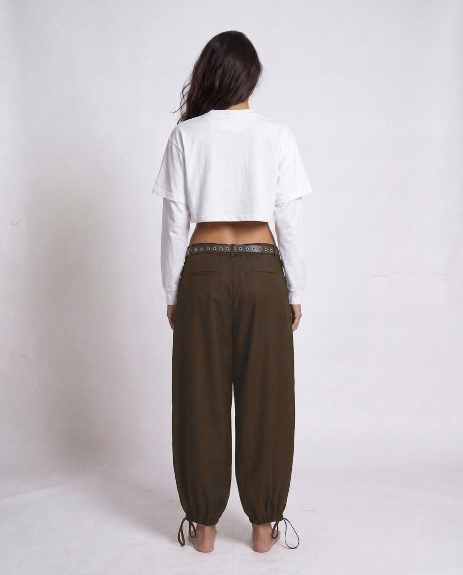 PANTS- Lace Roni BROWN