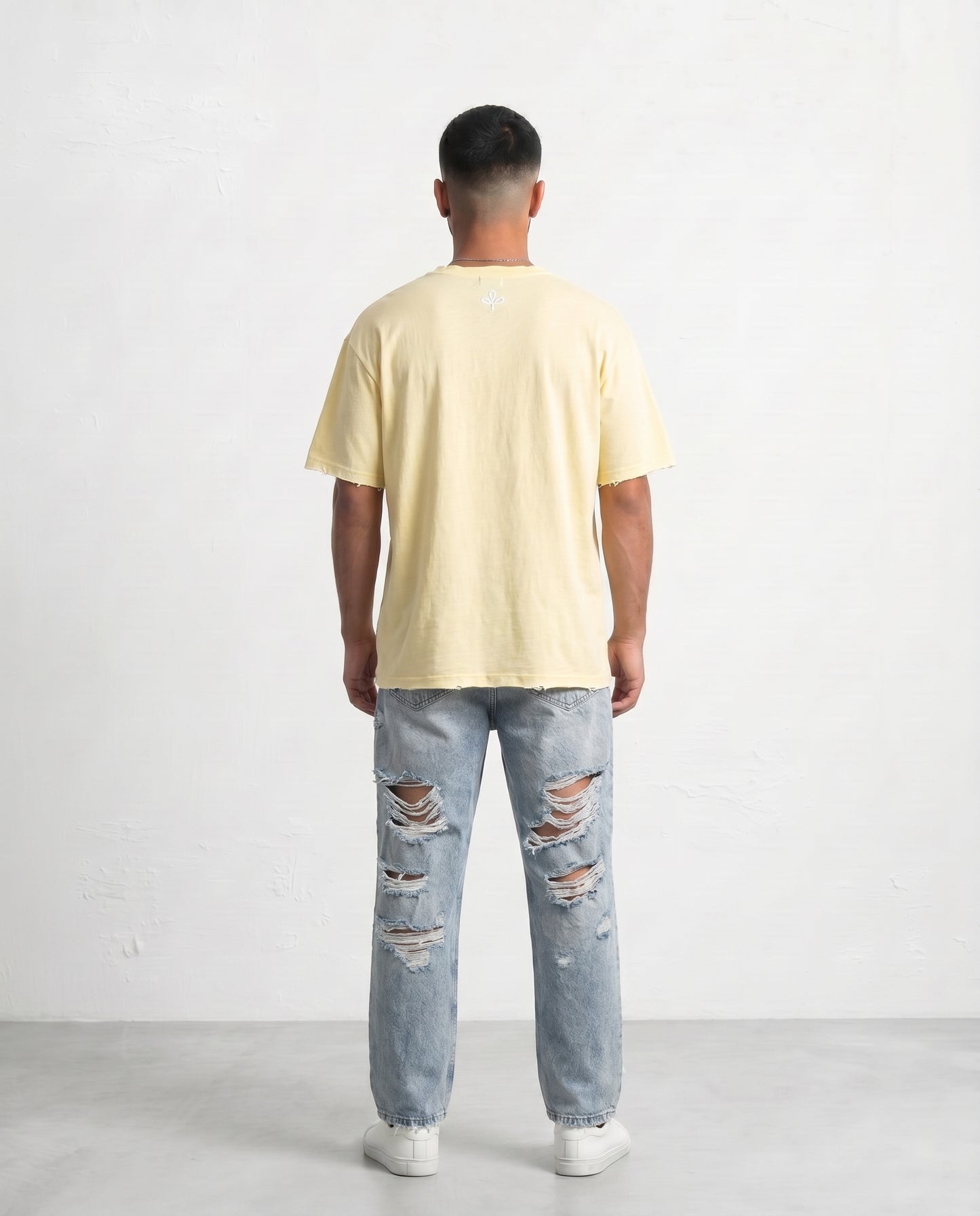 T-shirt Liam's linen rips Yellow