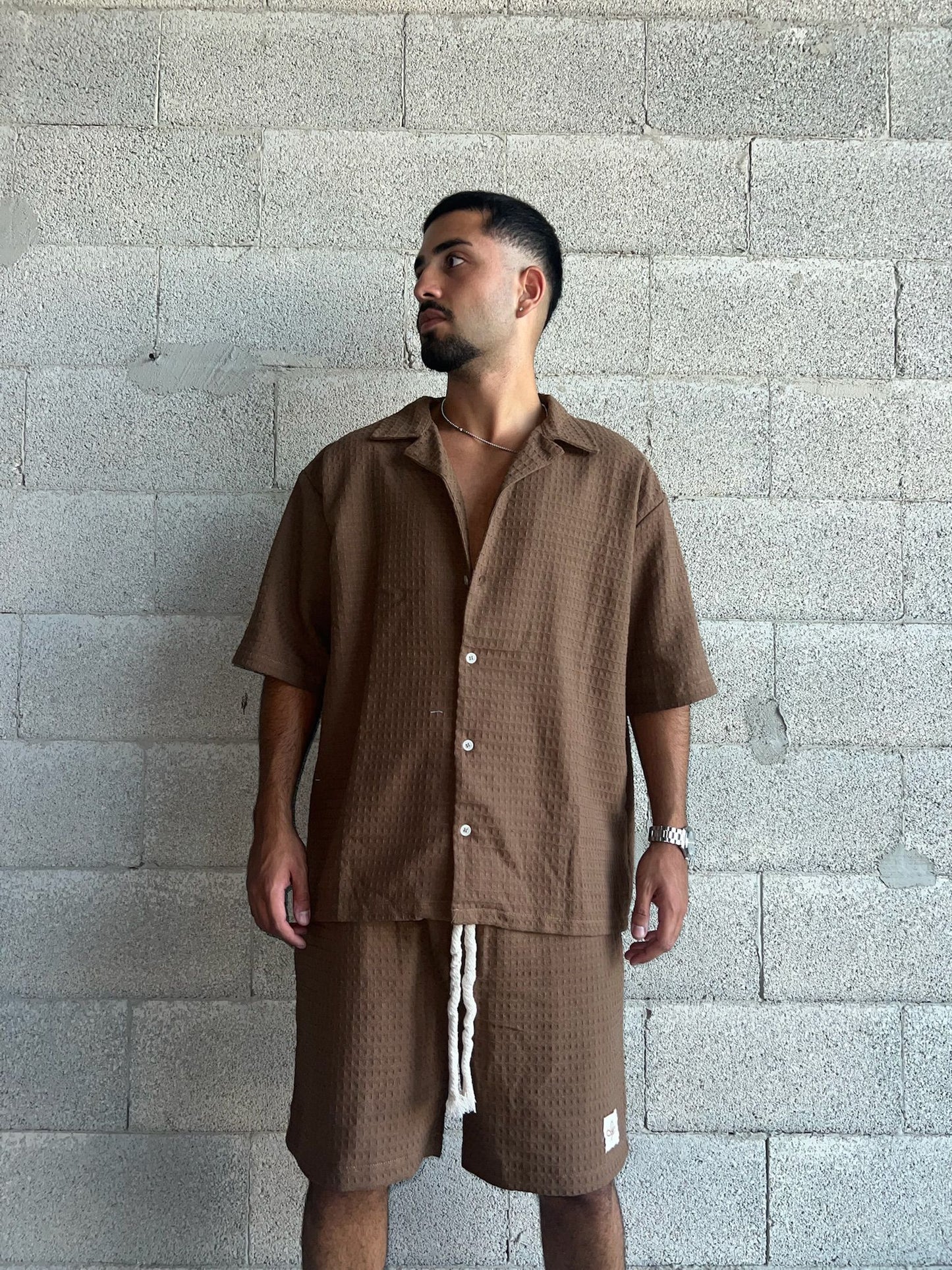 Shirt Brown Botton-Down