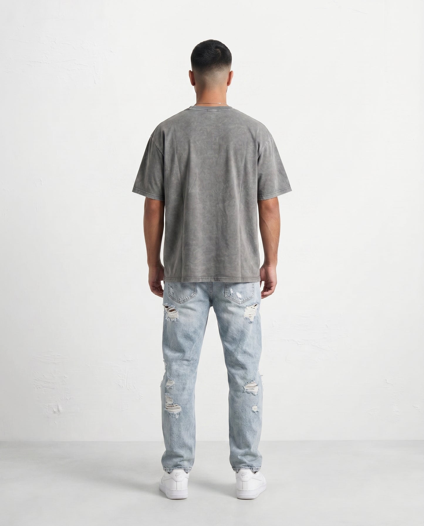 T-shirt - Marble light gray