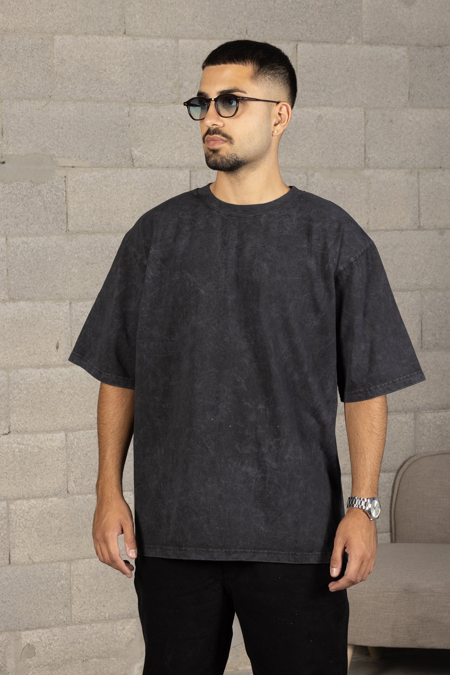 T-shirt Washed Black