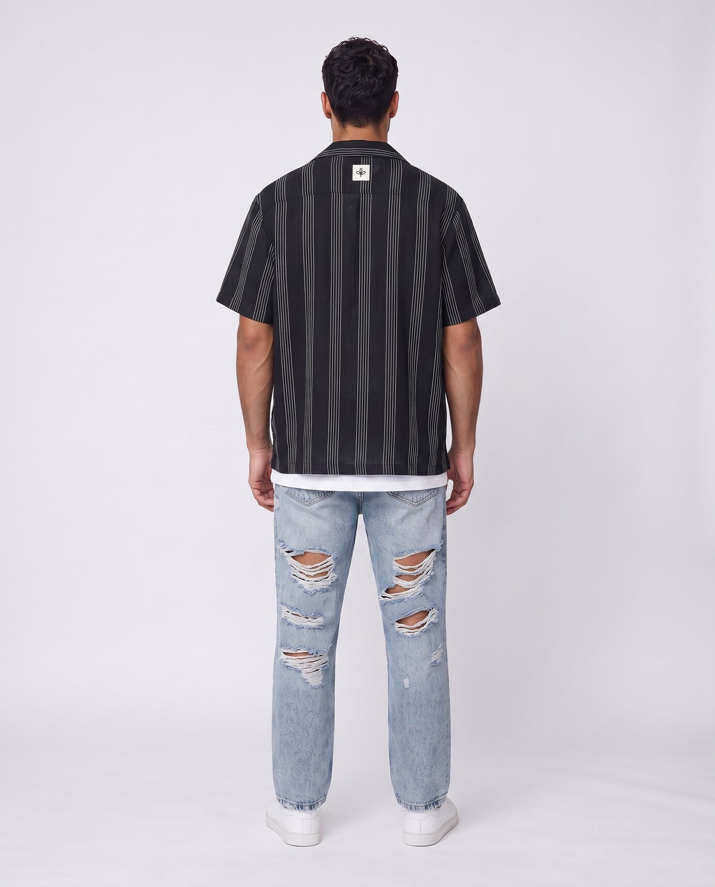 Shirt - Thick stripes Black