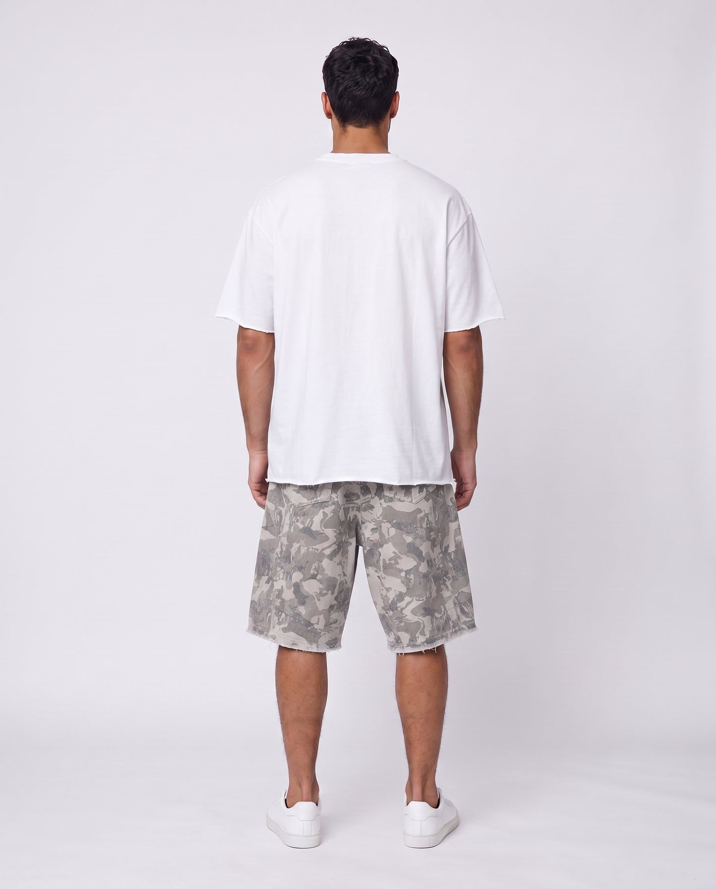 Short - Jeans Army Pockets Light Beige