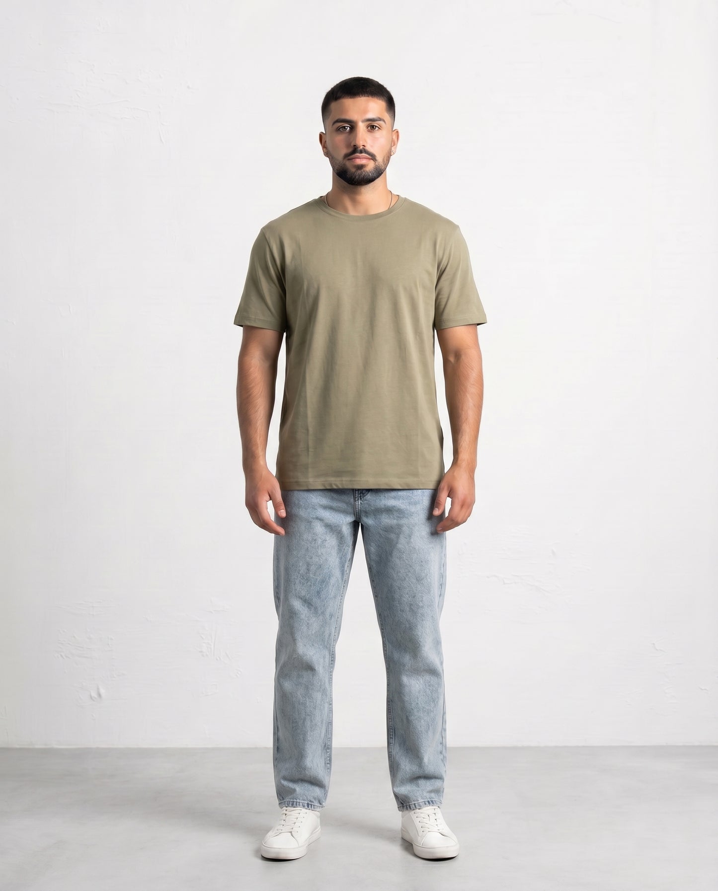 T-shirt Thin collar Green