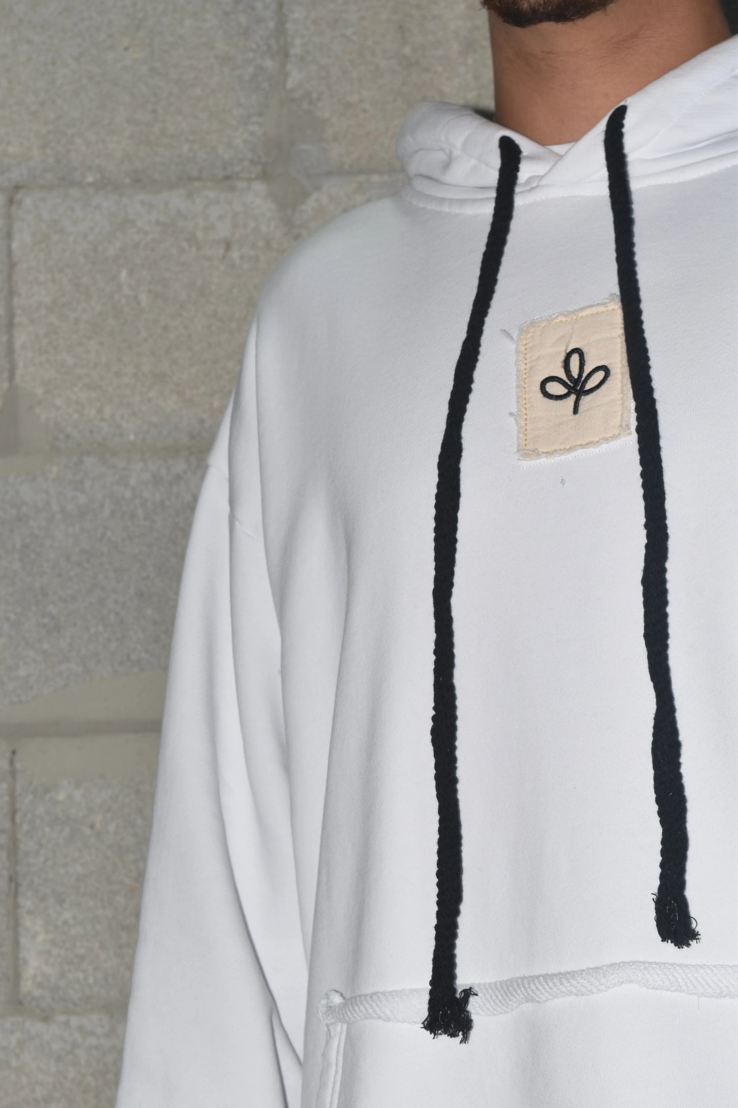 Hoodie Card Campy White