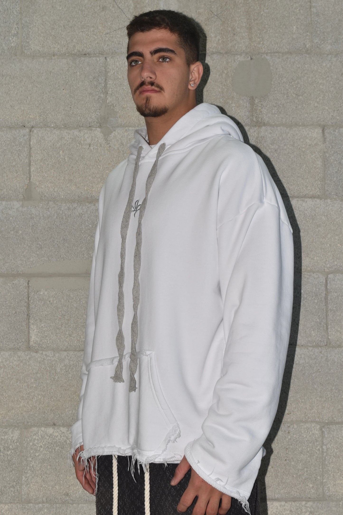 Hoodie 00 Bag Campy White Gray