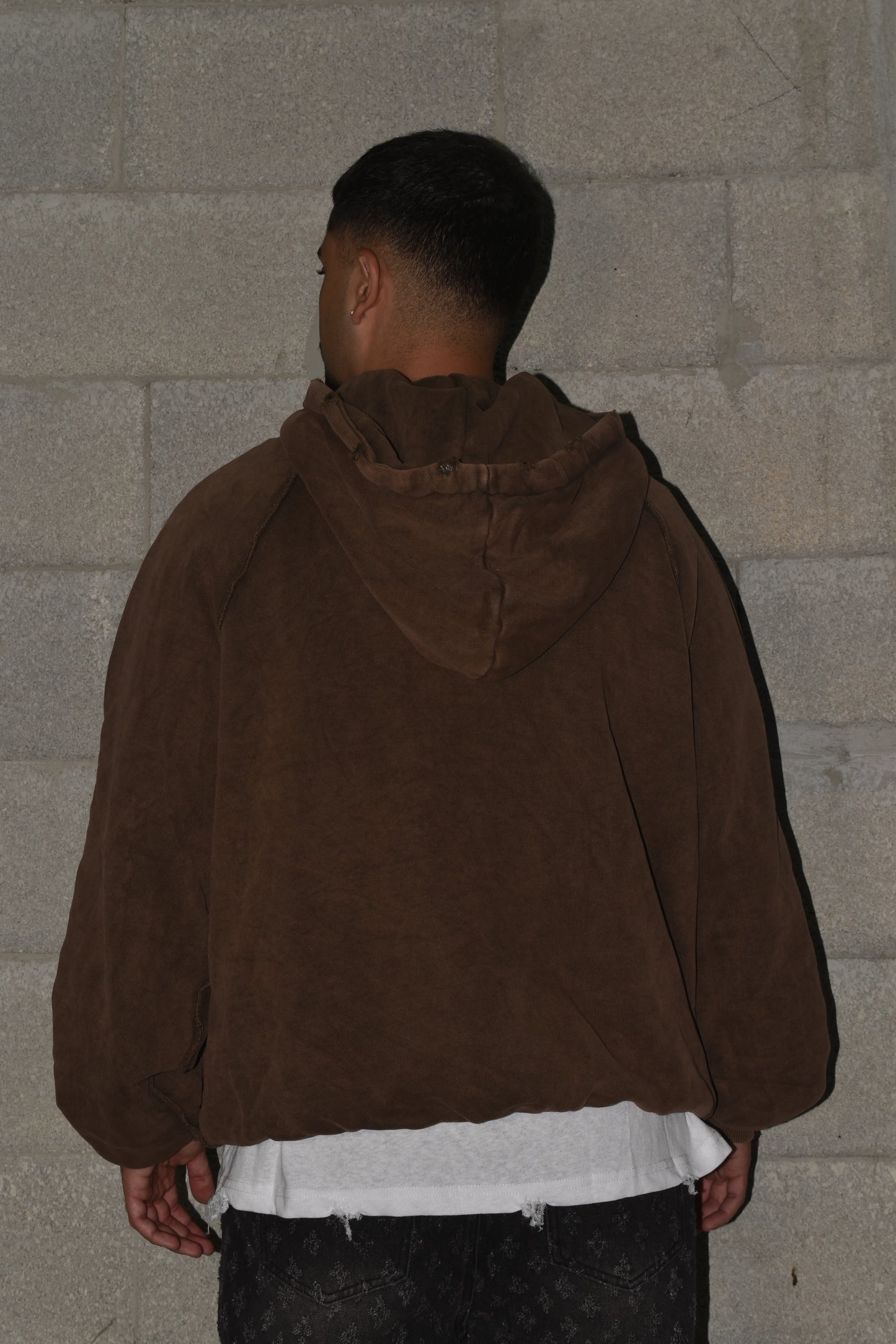 Sweatshirt OVERSIZE Wash 2025 Brown
