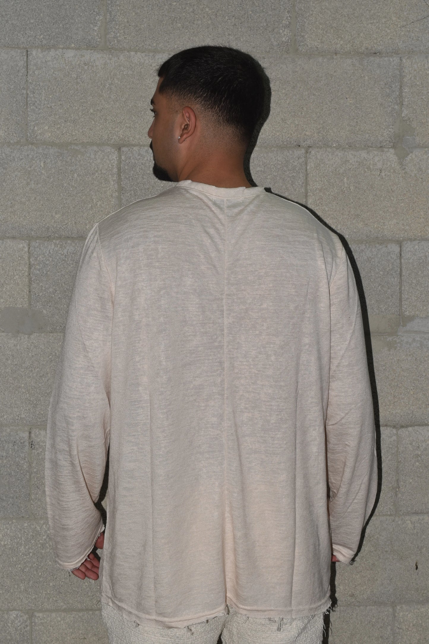 Long shirt sus Beige