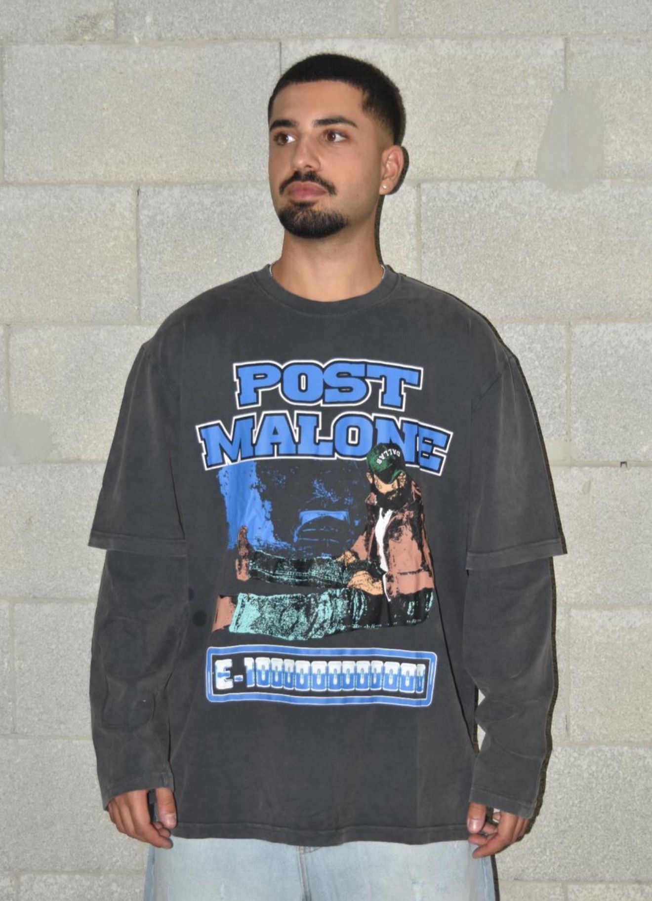 Shirt oversize E100000 D Gray