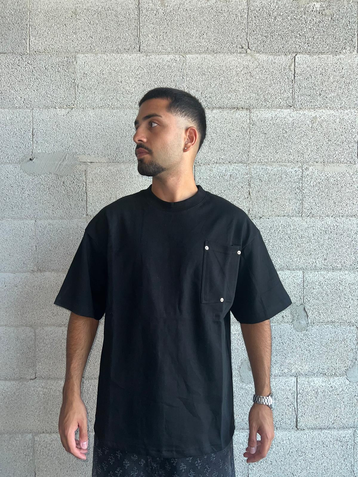 T-shirt Rivet Pocket BL
