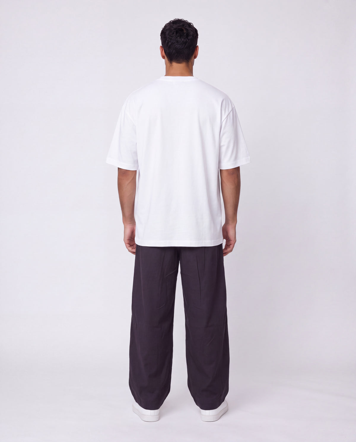 Pants- Linen balloon baggy Black