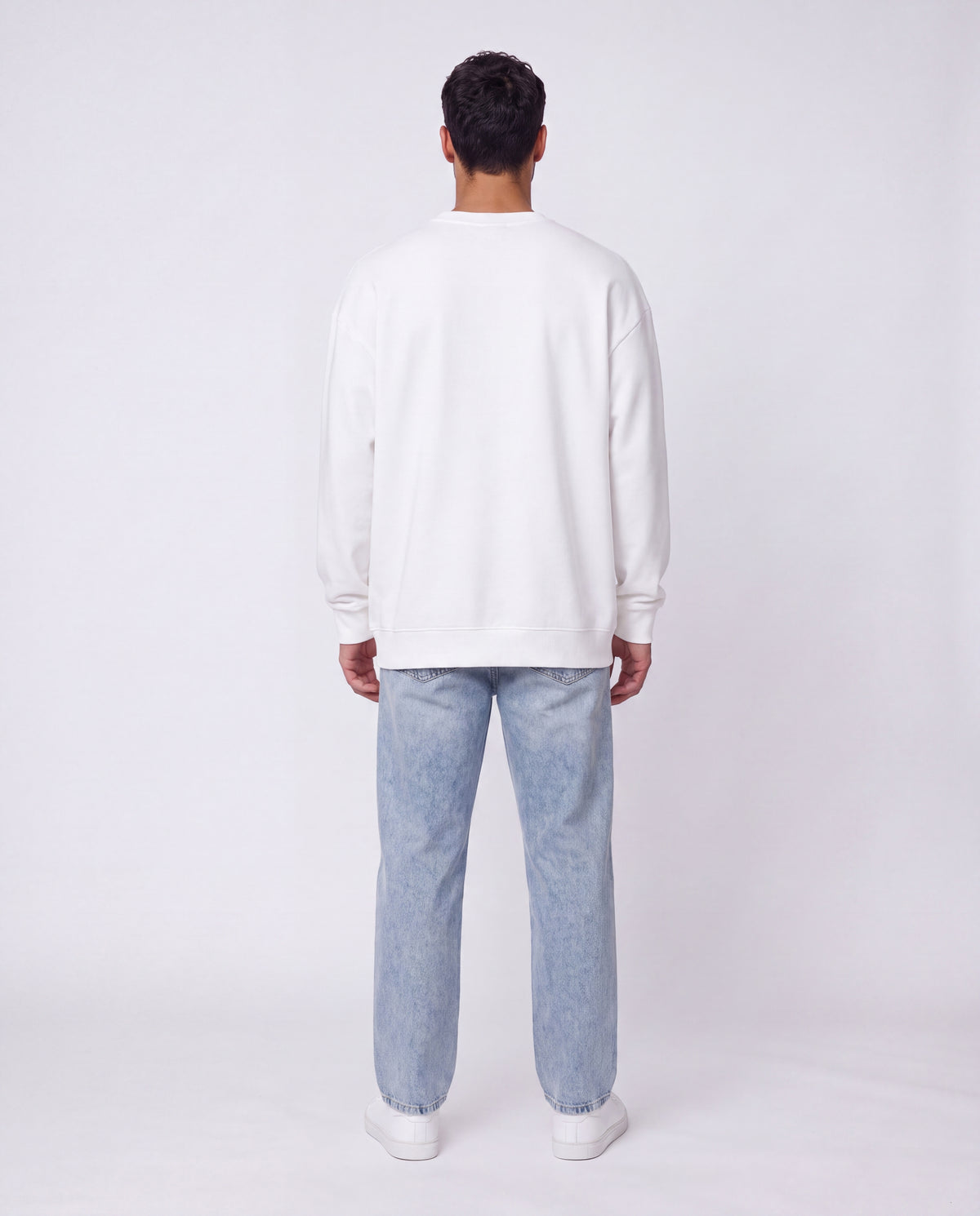 SWEATSHIRT OVERSIZE- Plain White
