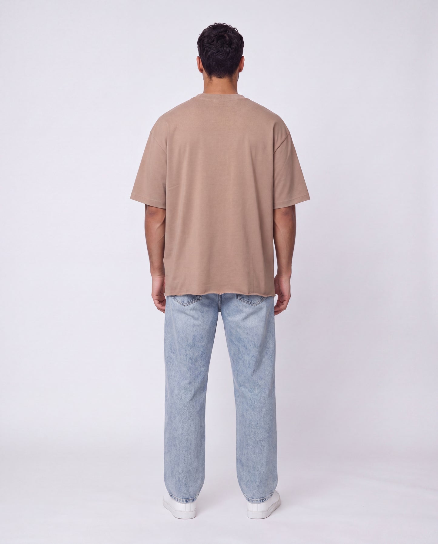 T-shirt- Oversize Plain Brown
