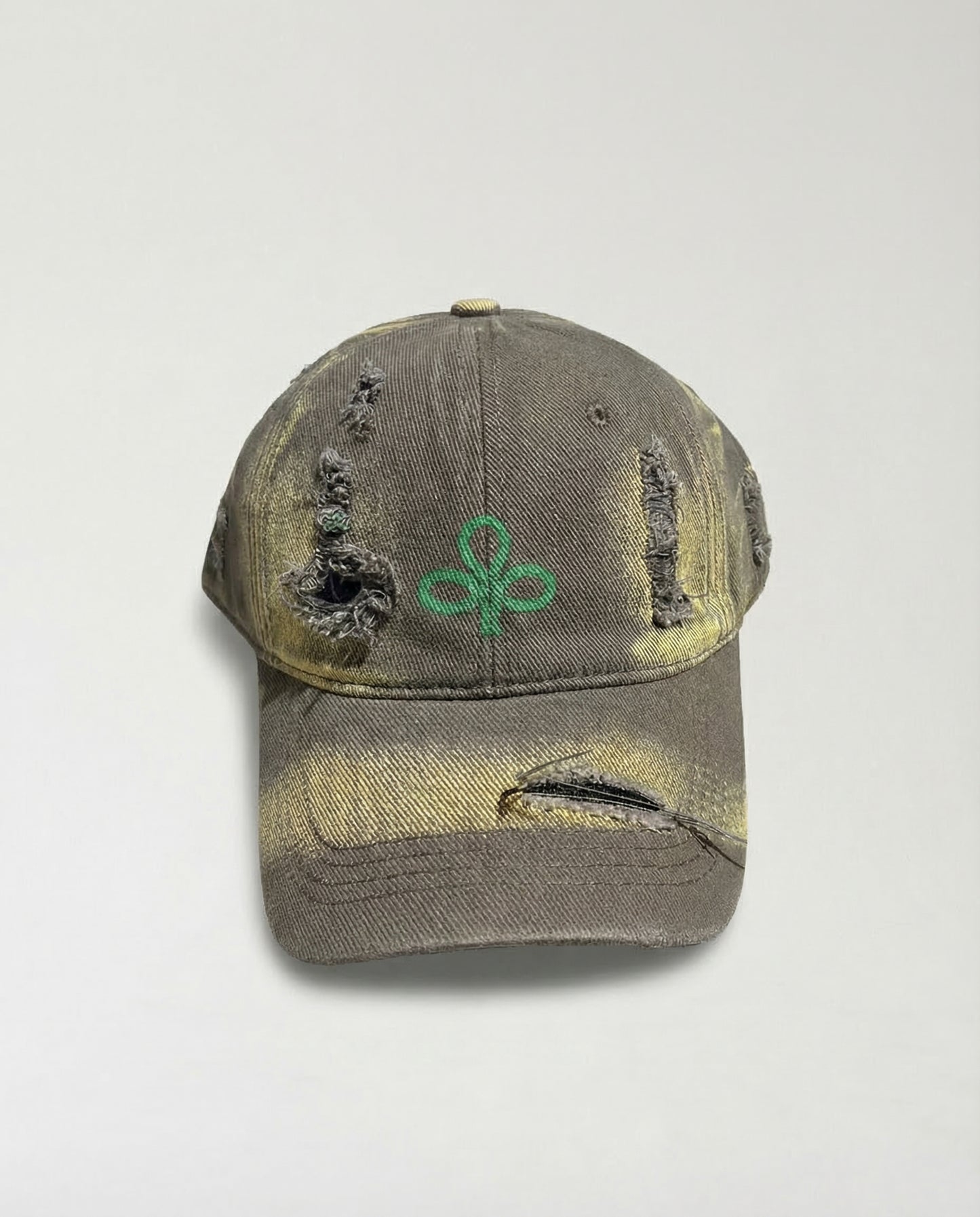 Vintage Cap 26 -Green Wood Spray