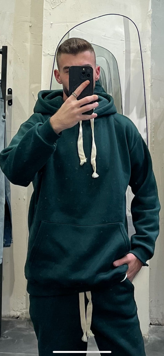 Hoodie - basic Green