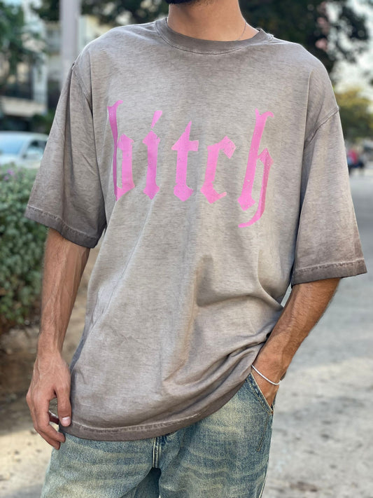 T-shirt -  Bitch Wash oversize