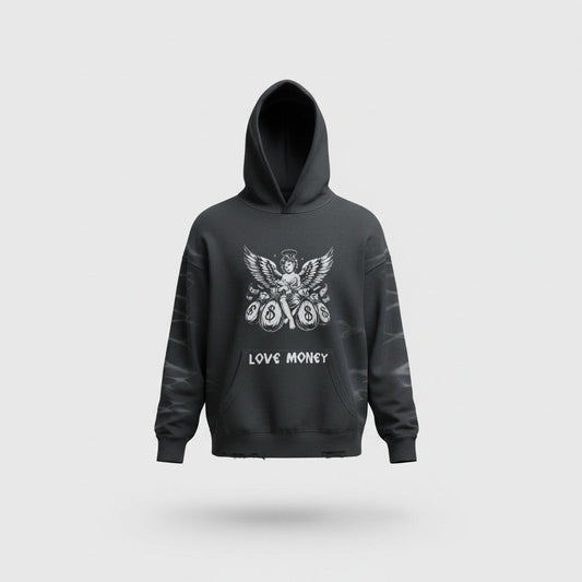 Sweatshirt OVERSIZE Wash LOVE MONEY