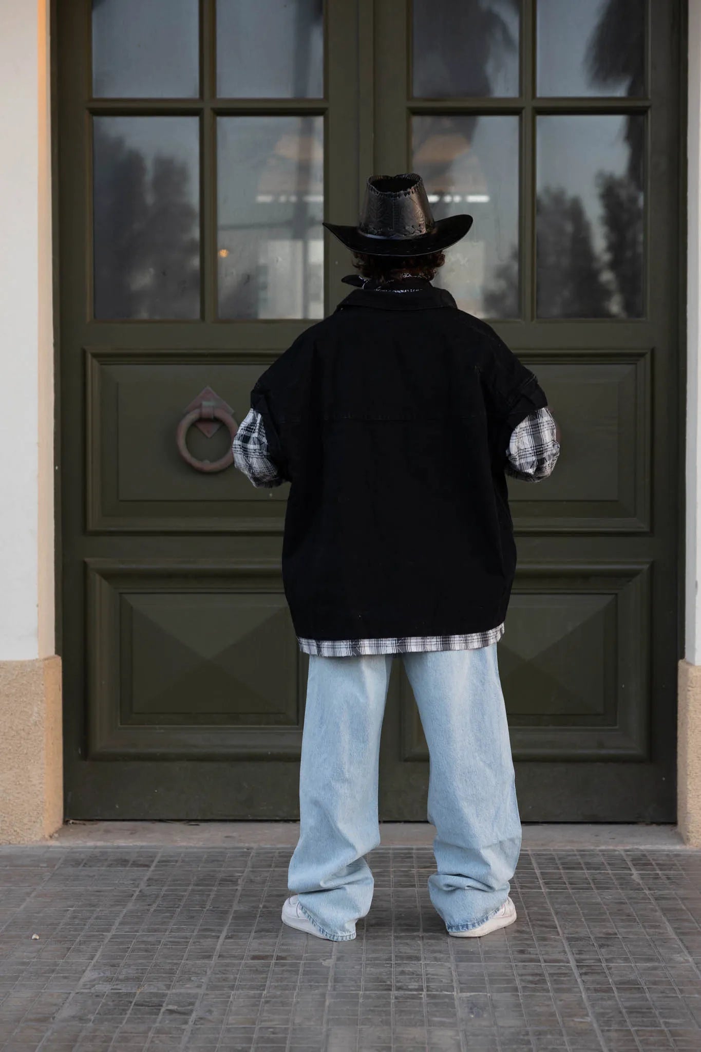 PURIM - Oversized black jacket BLACK