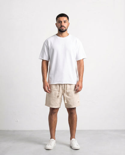 Short - Jeans Plusim Beige points
