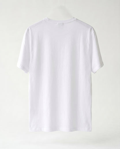 T-shirt Thin collar White
