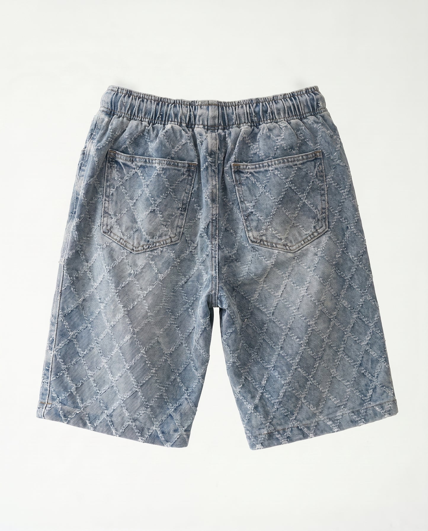 Short - Jeans Plusim Blue rhombus