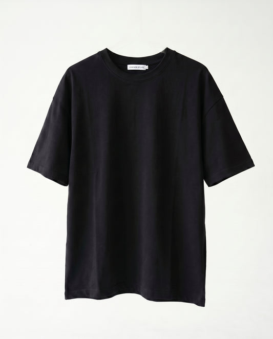 T-shirt collar thick Black