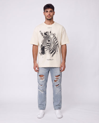 T-shirt- Zebra White