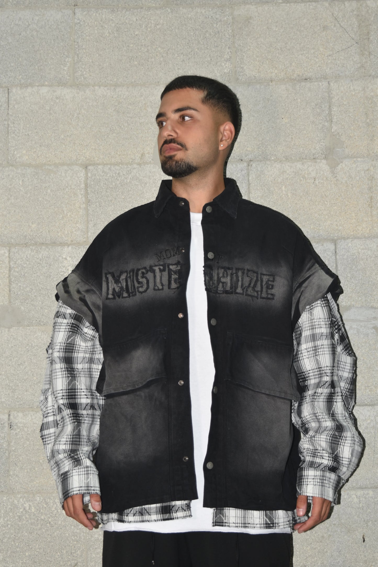 Oversized black jacket