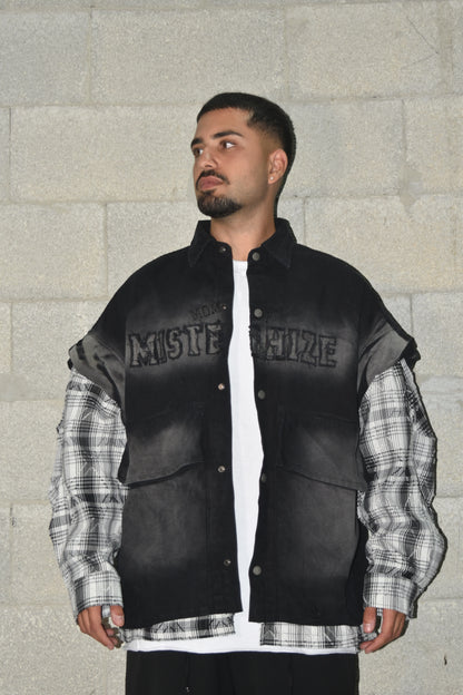 Oversized black jacket