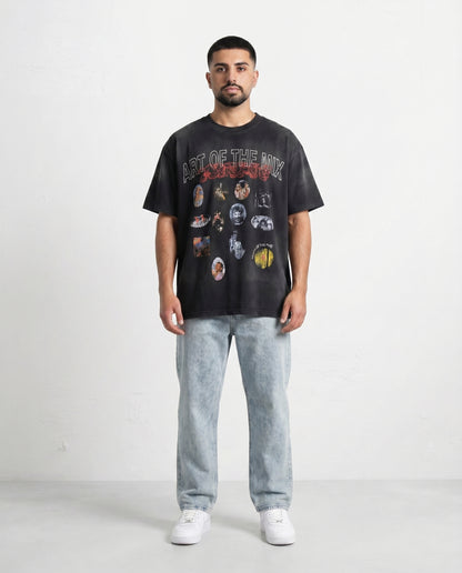T-shirt- Oversize Art Black
