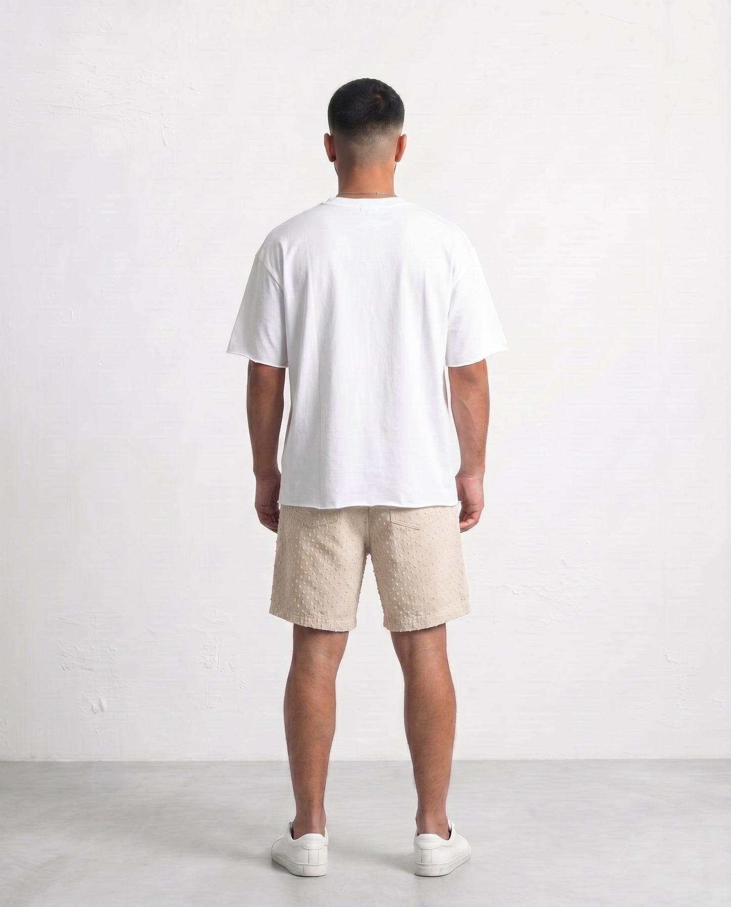 Short - Jeans Plusim Beige points