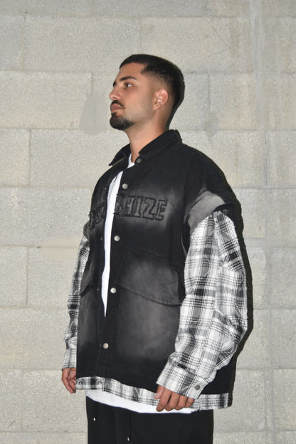 Oversized black jacket