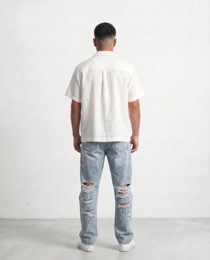 Shirt- Button pocket Cream