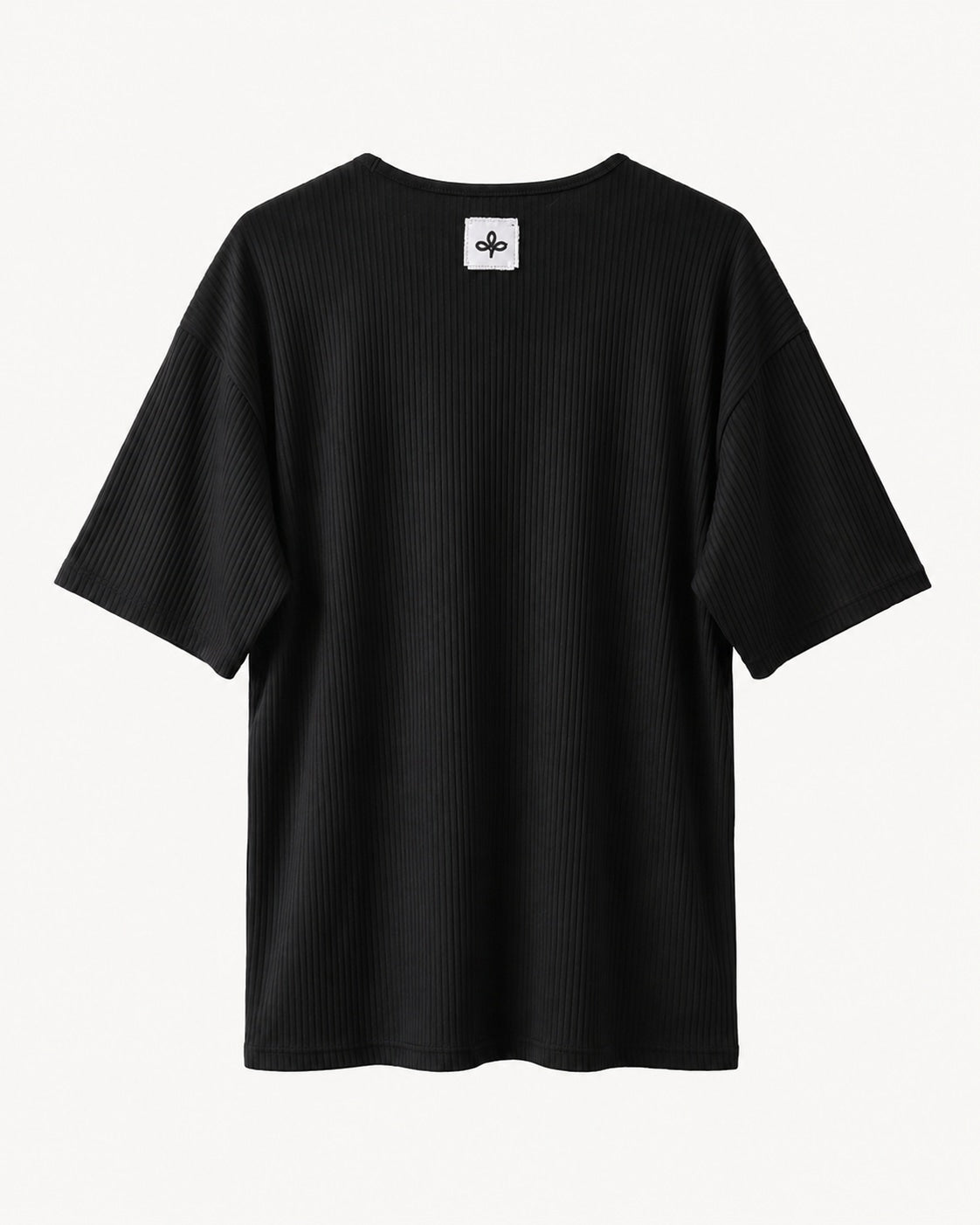 T-shirt- Linen Stripes Black