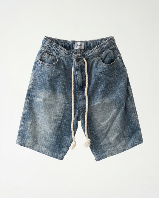 Short - Jeans Plusim Blue lines