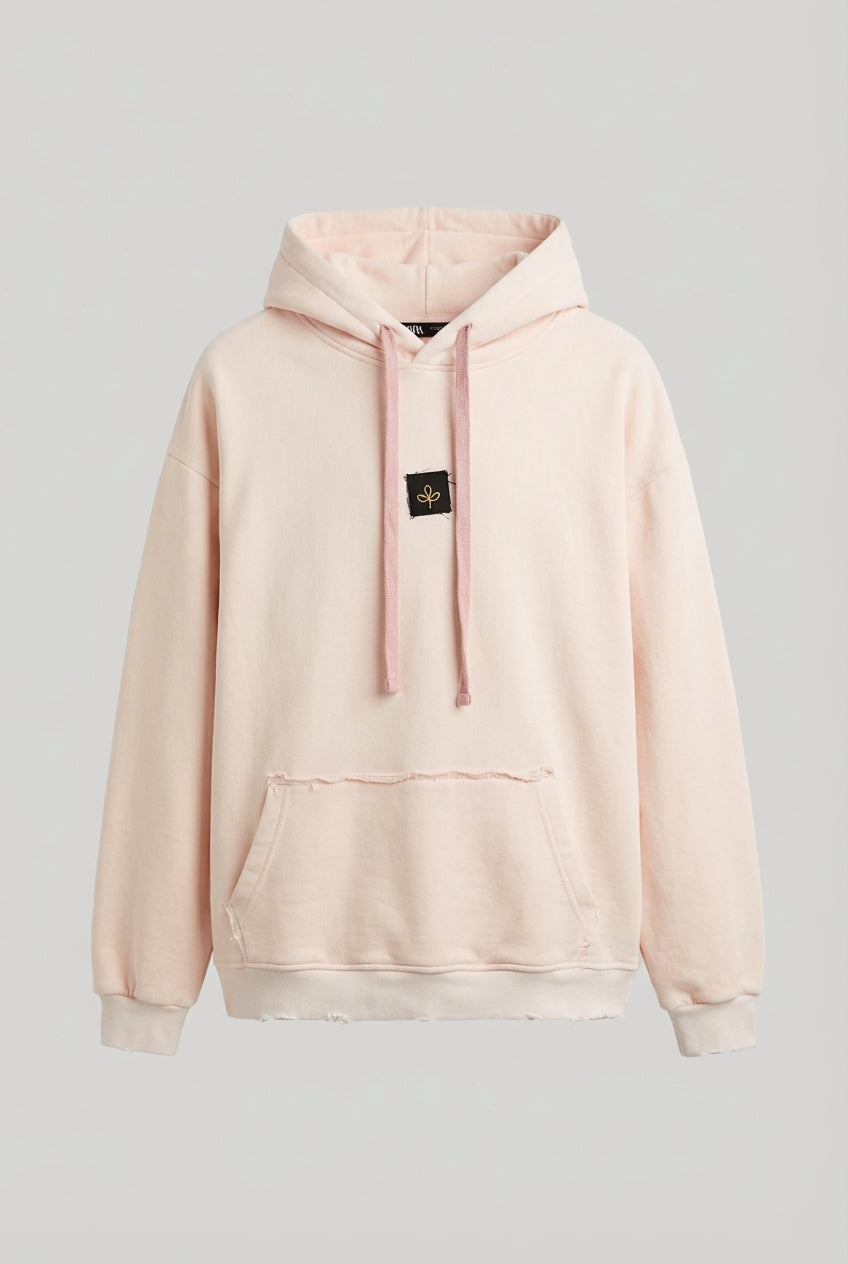 Sweatshirt OVERSIZE CAMPY paz logo front orange