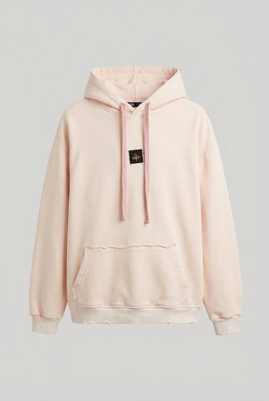 Sweatshirt OVERSIZE CAMPY paz logo front orange