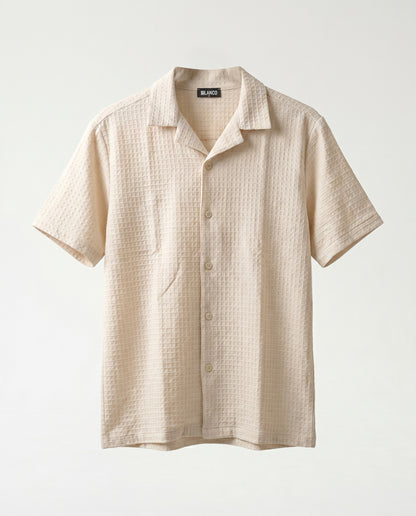 Shirt- Waffle cream