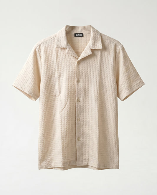 Shirt- Waffle cream