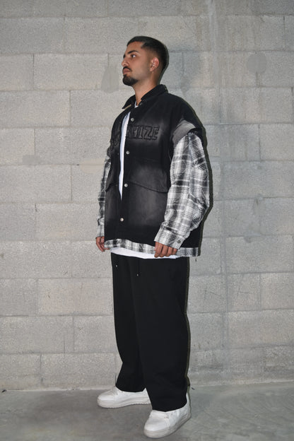 Oversized black jacket